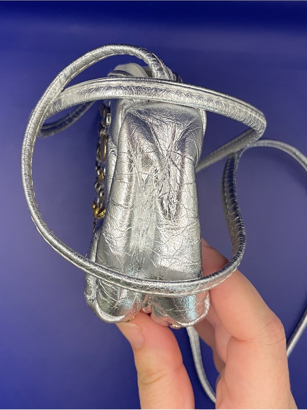 Silver Studded Crossbody Bag - Women - Picture 4 of 15